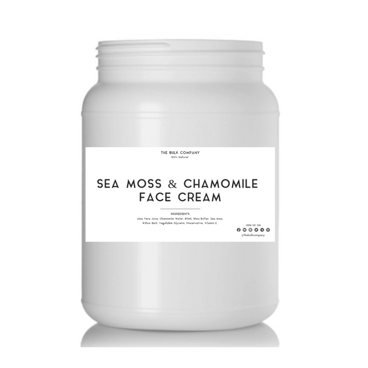 Sea Moss & Chamomile Face Cream (fill your own bottles)