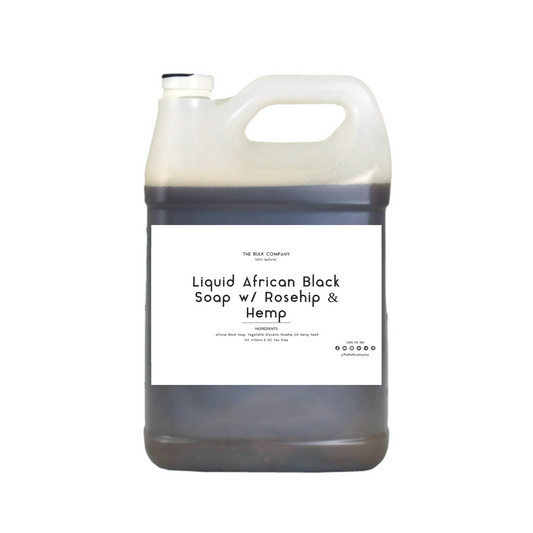 Liquid African Black Soap w/ Rosehip & Hemp (fill your own bottles)