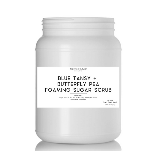 Blue Tansy + Butterfly Pea Foaming Sugar Scrub (fill your own bottles)